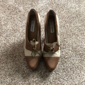 Steve Madden tie front heels